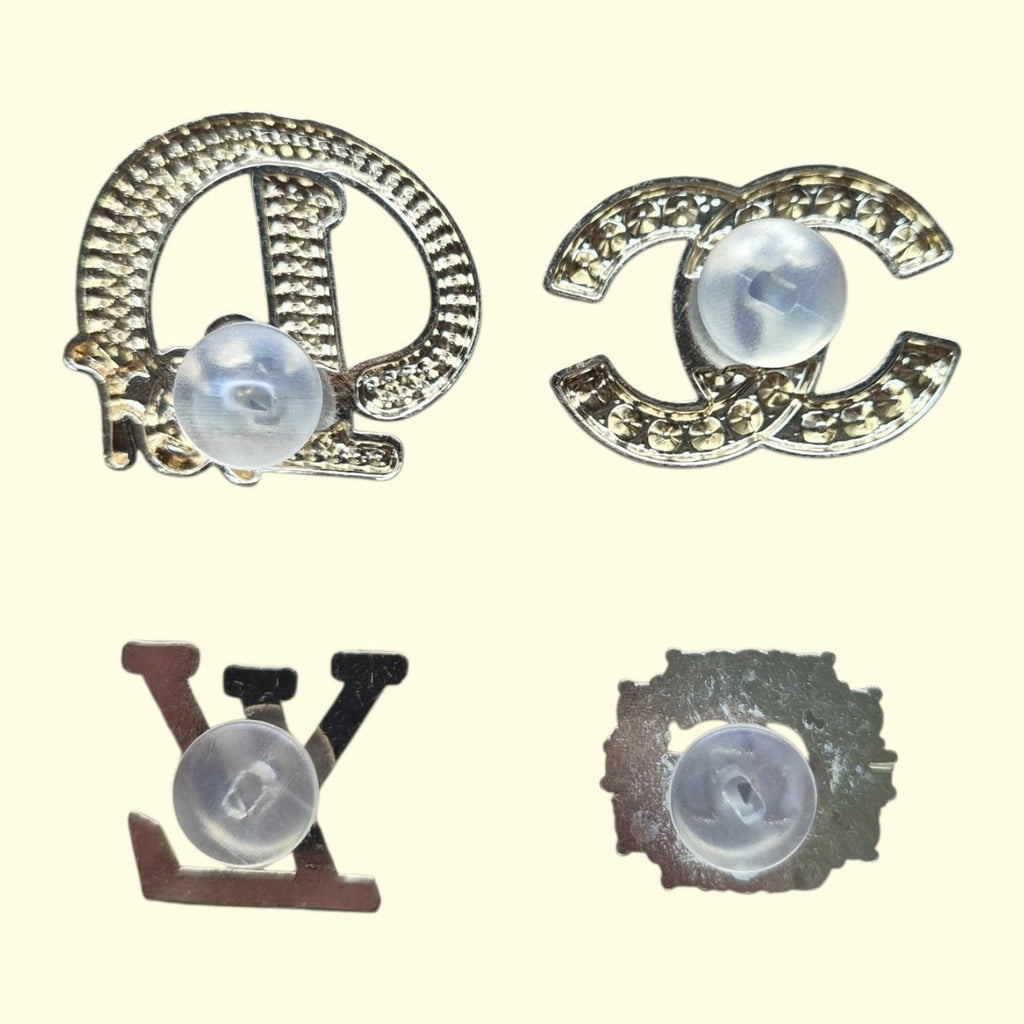 Gold Bling Designers Crocs Charms x4