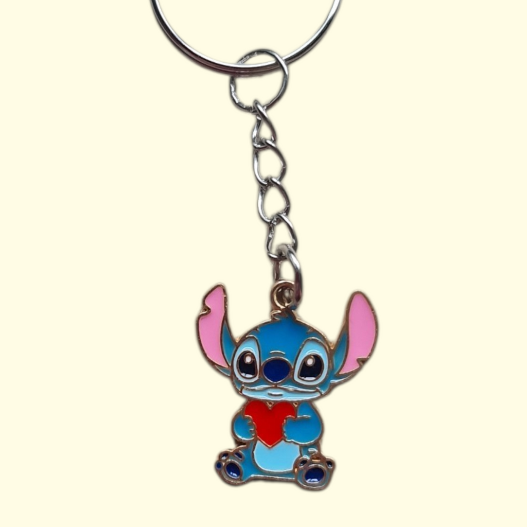 Stitch Heart Keyring