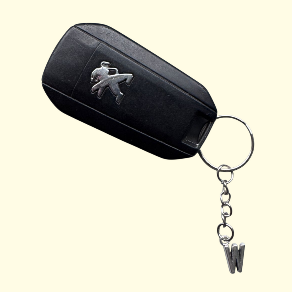 Letter W Keyring