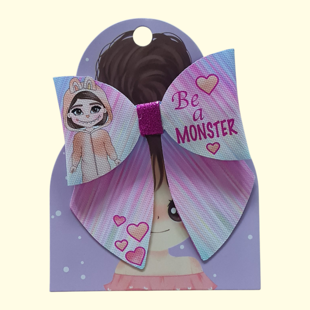 Labubu Be A Monster Brunette Sailor Hair Bow