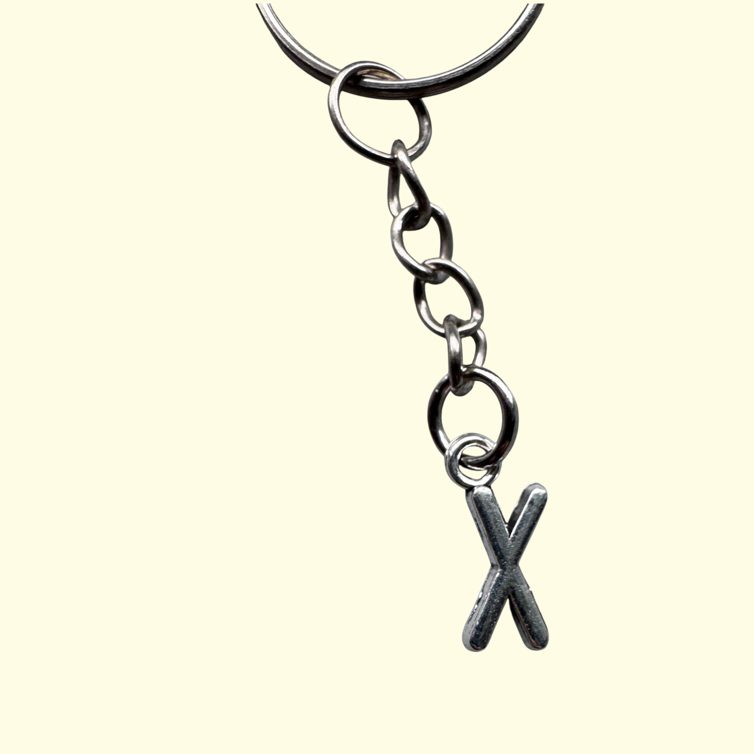 Letter X Keyring