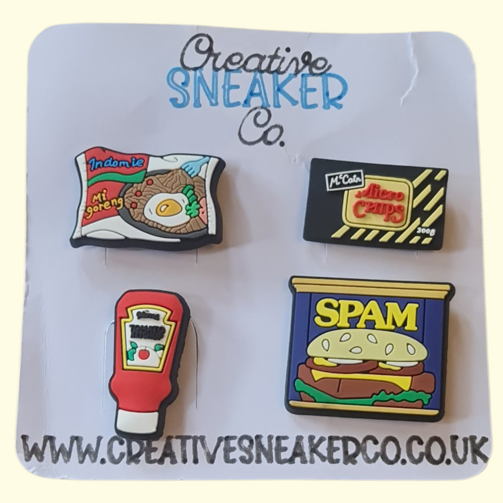 Food Brands Crocs Charms x4