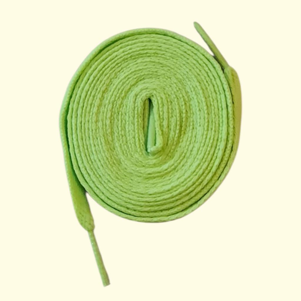 Flat Shoelaces 120cm Bright Green