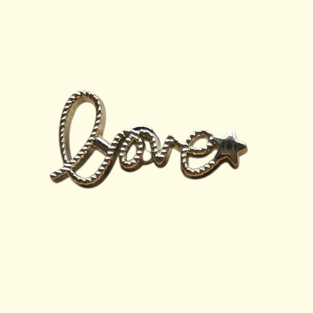 Gold Bling Love Crocs Charms x4