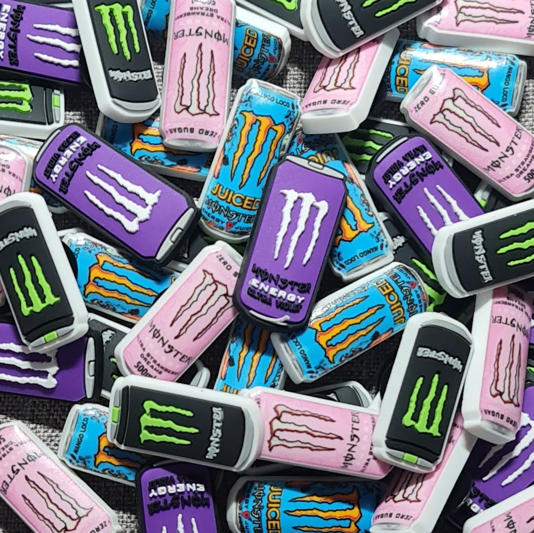 Monster Cans Crocs Charms x4