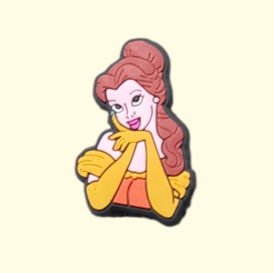 Princess Belle Crocs Charms x4