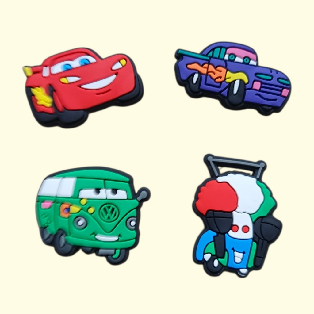 Cars Crocs Charms x4