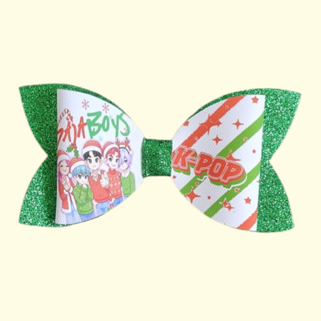 Christmas Saja Boys Standard Hair Bow
