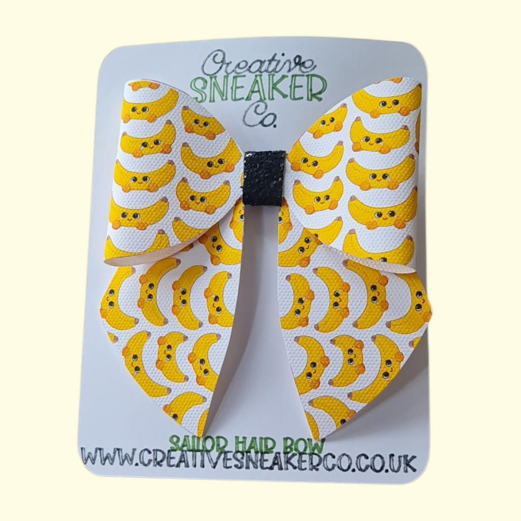 Jelly Cat Banana Plushie Sailor Hair Bow