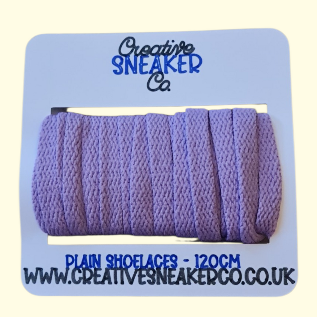Flat Shoelaces 120cm Lilac Purple