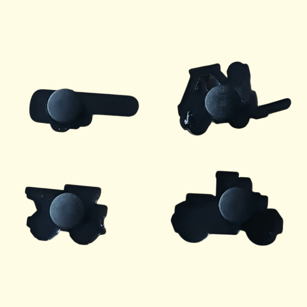 Construction Vehicles Crocs Charms x4