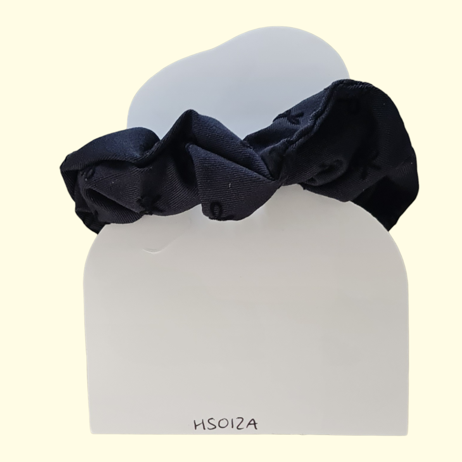 Black Bow Hair Scrunchie