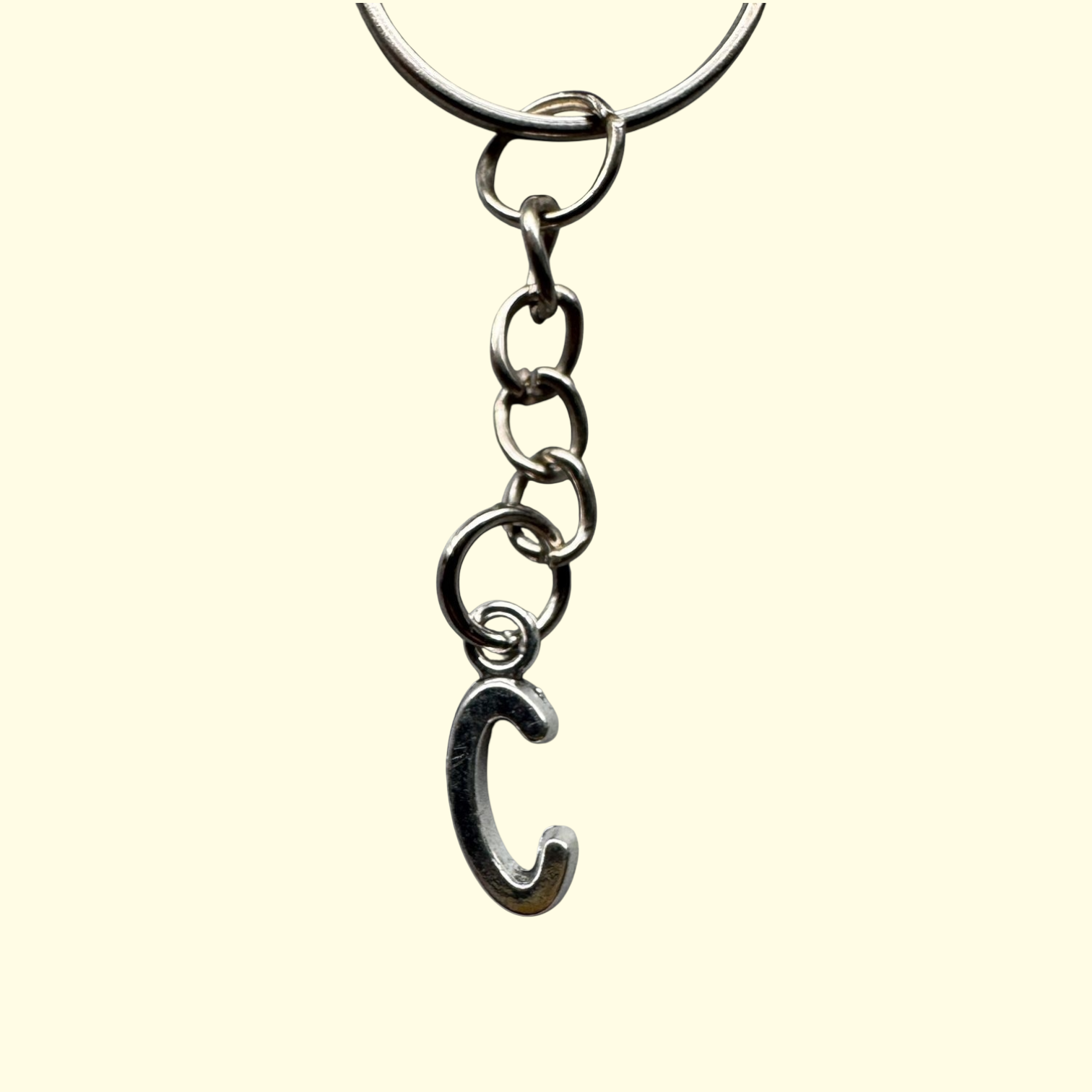 Letter C Keyring