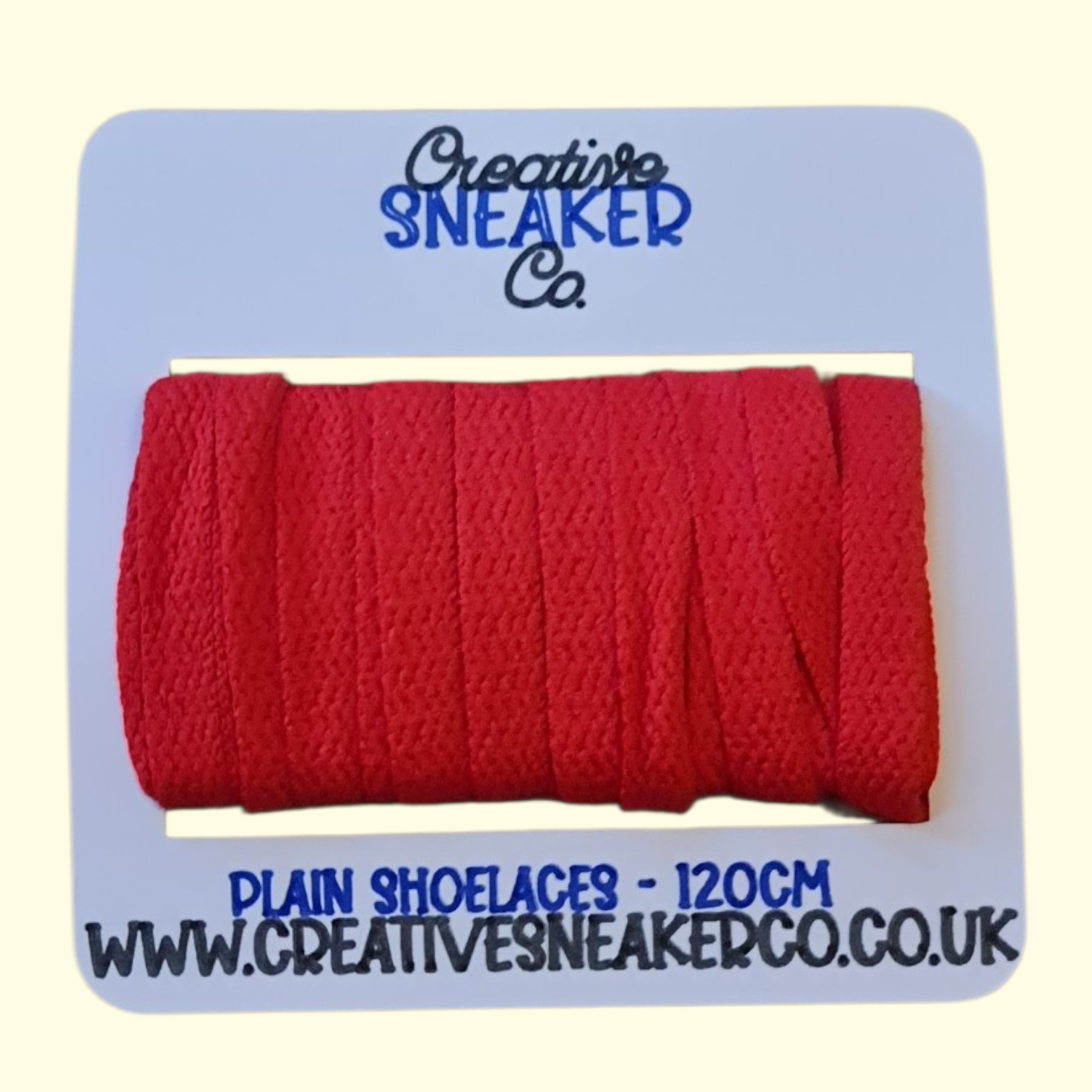 Flat Shoelaces 120cm Red
