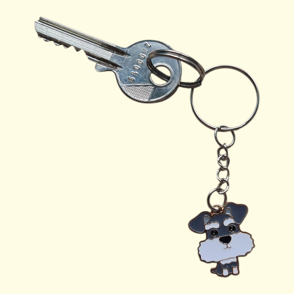 Dog Schnauzer Keyring