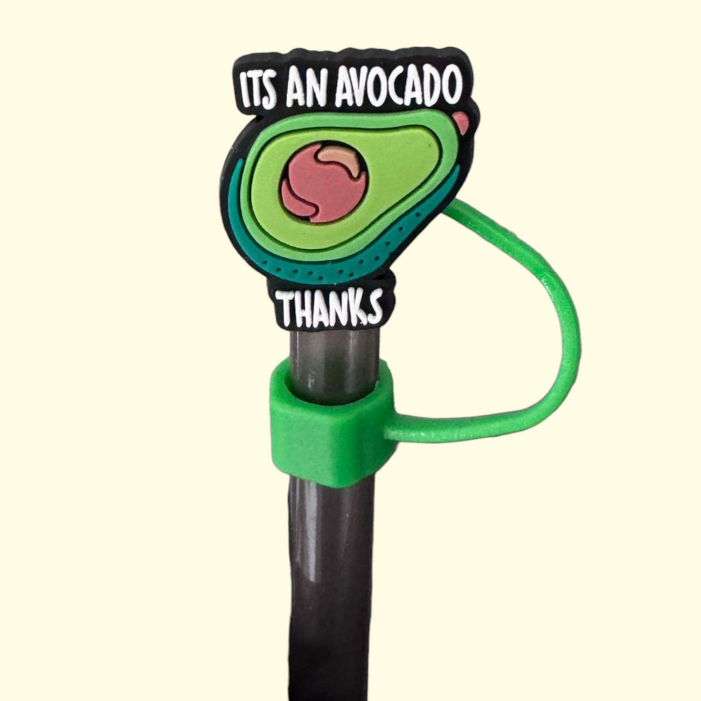 Avocado Thanks Straw Topper