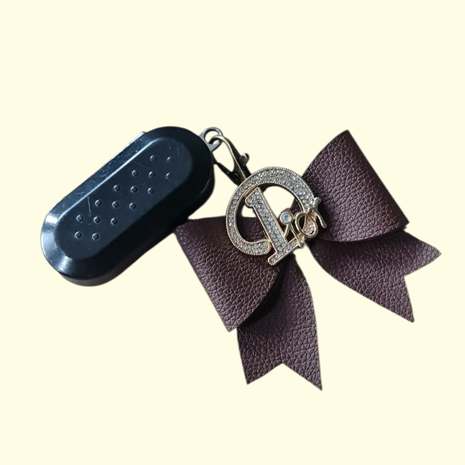 Brown Gold Dior Bag Charm