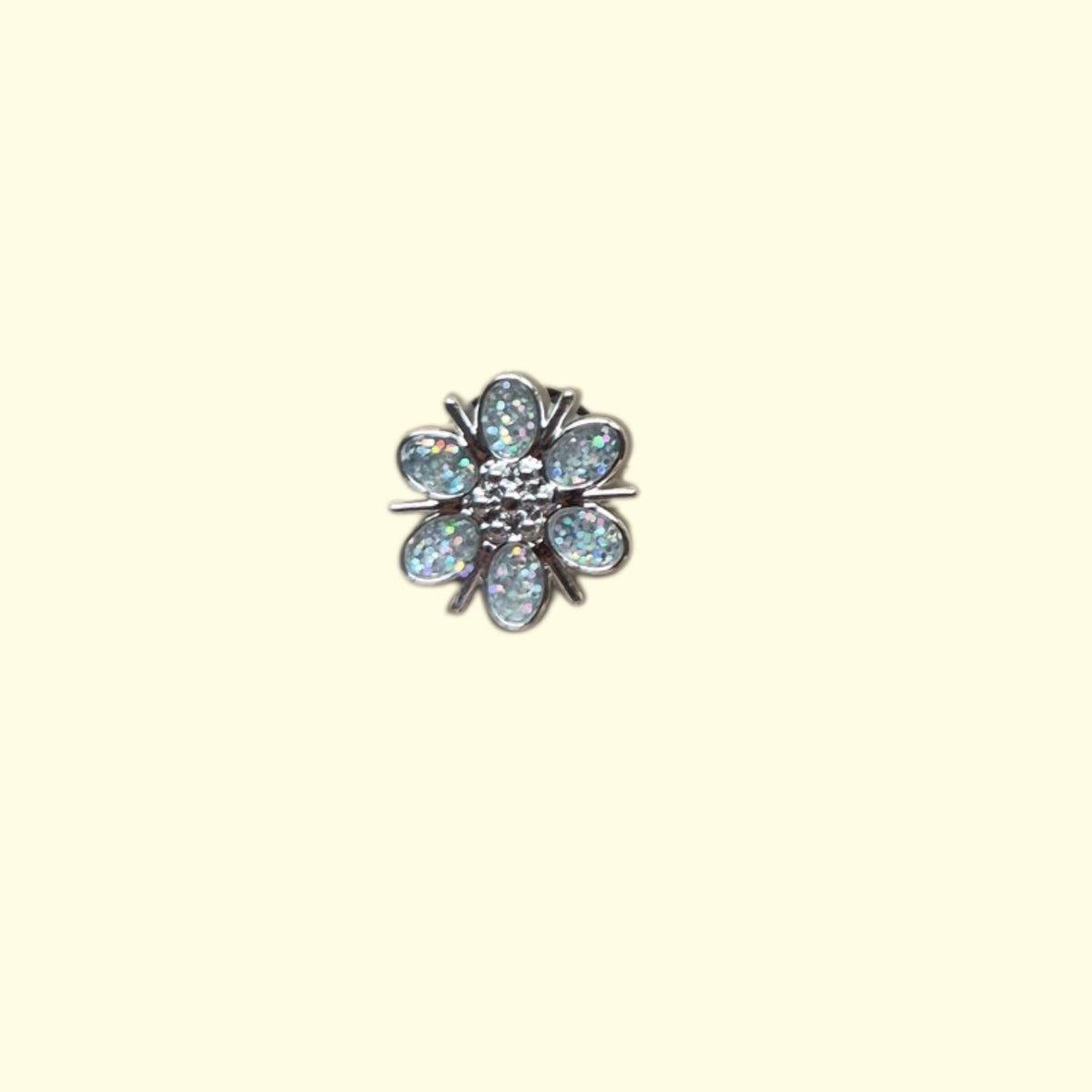 Silver Bling Butterfly Crocs Charms x4