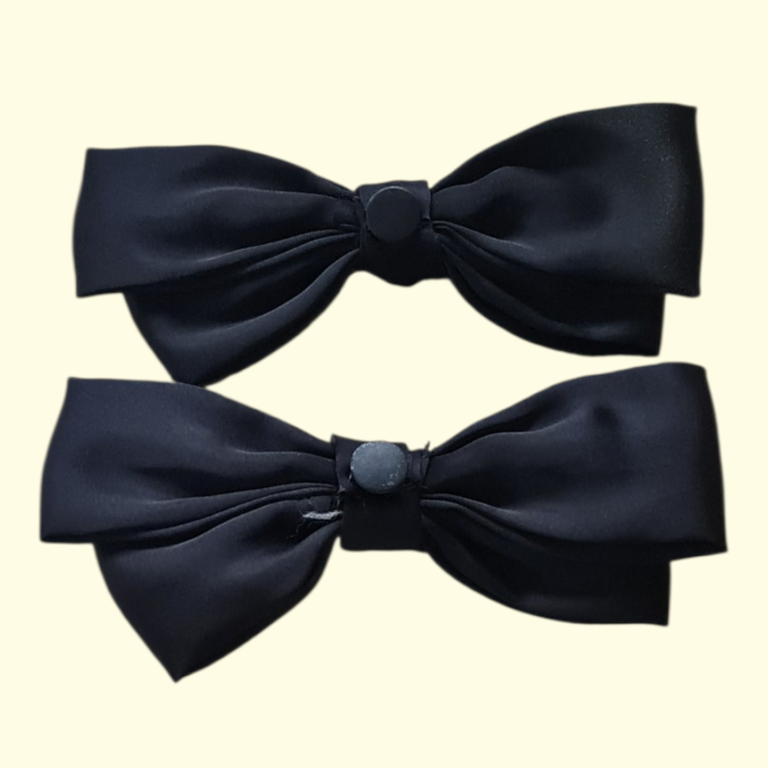Bow Black Crocs Charms x2