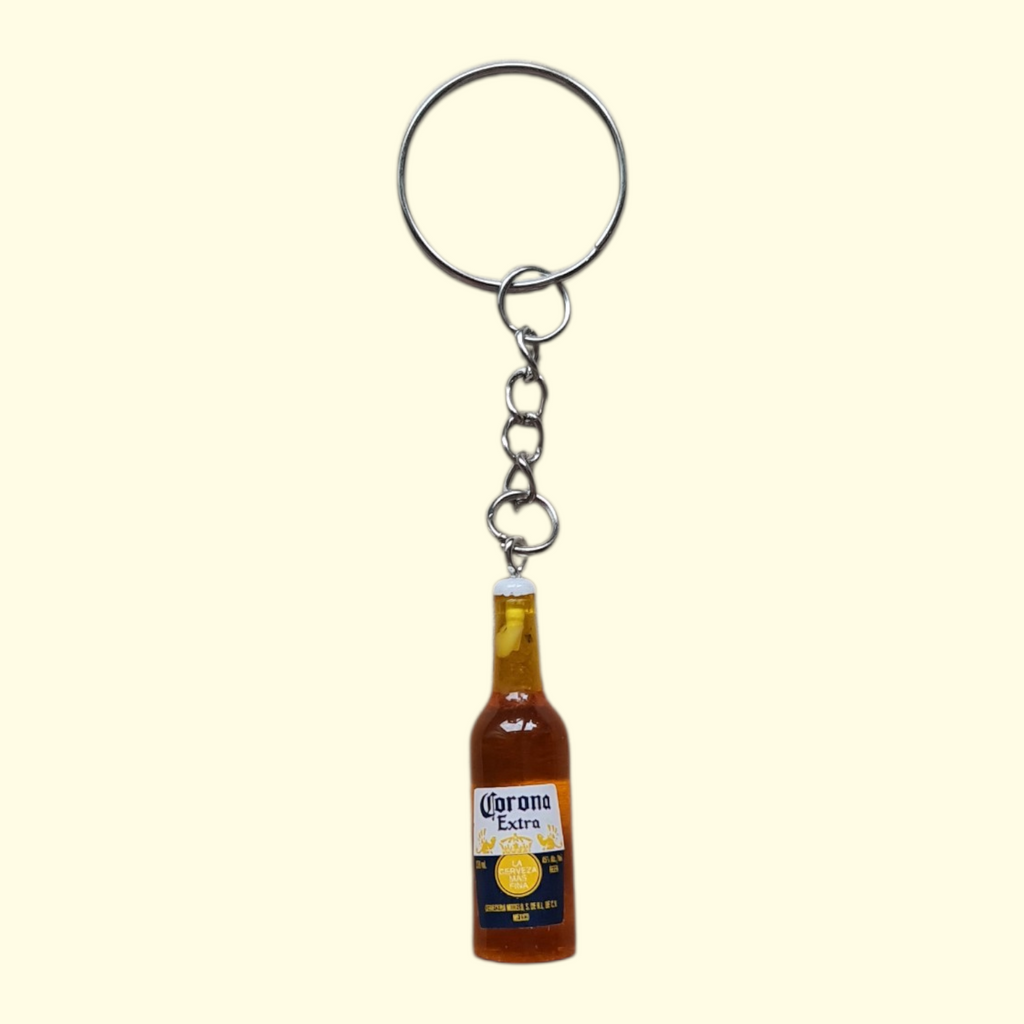 Beer Bottle Corona Keyring