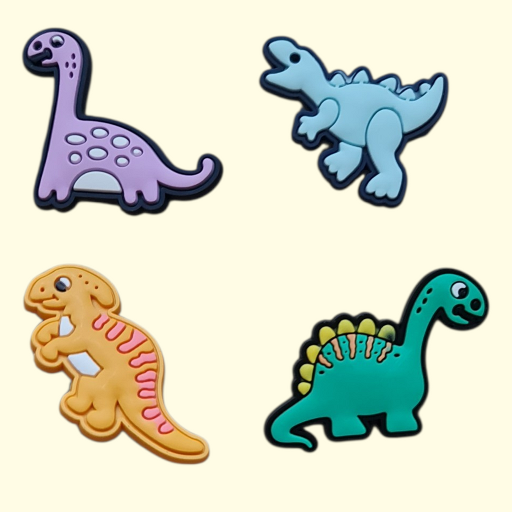 Dinosaur Crocs Charms x4