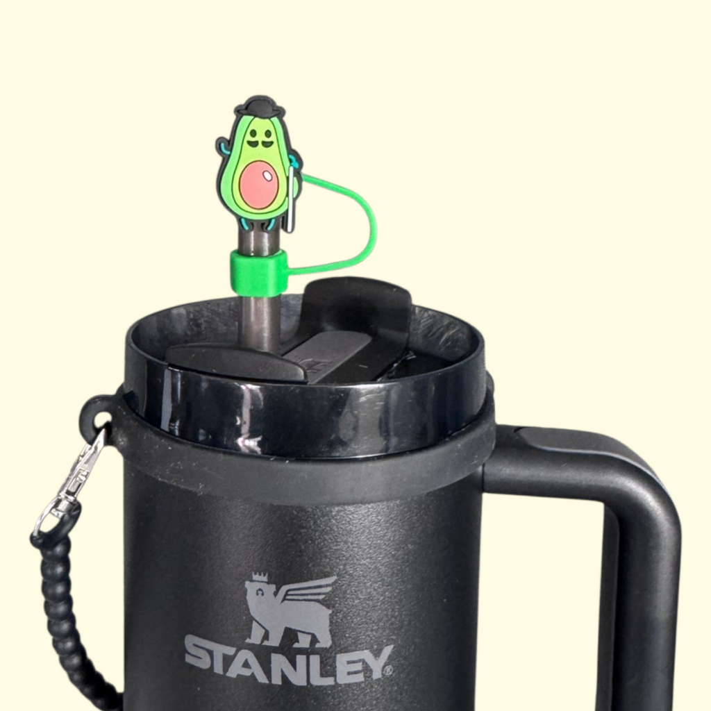 Avocado Man Straw Topper