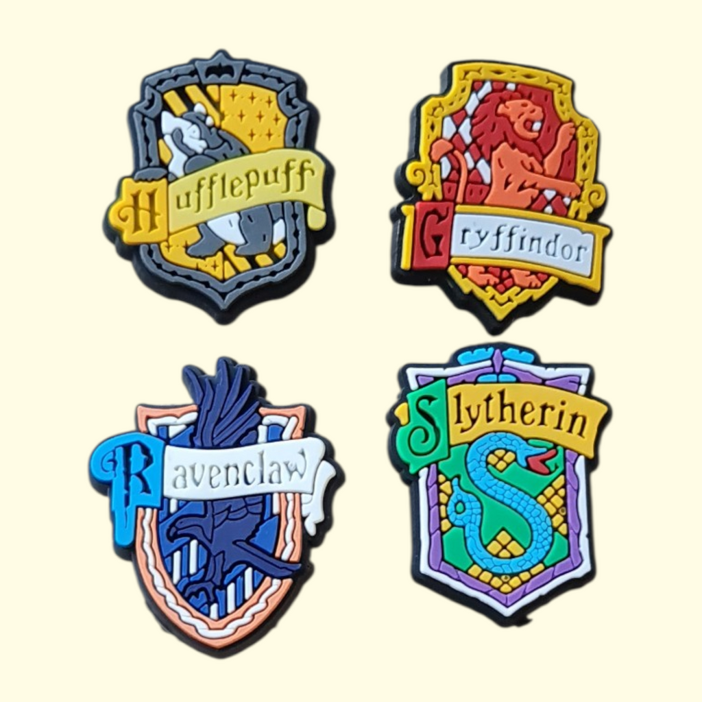 Harry Potter Houses Crocs Charms x4