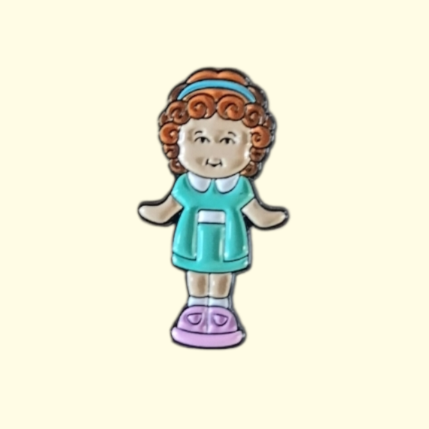 Polly Pocket Doll Pin Badge