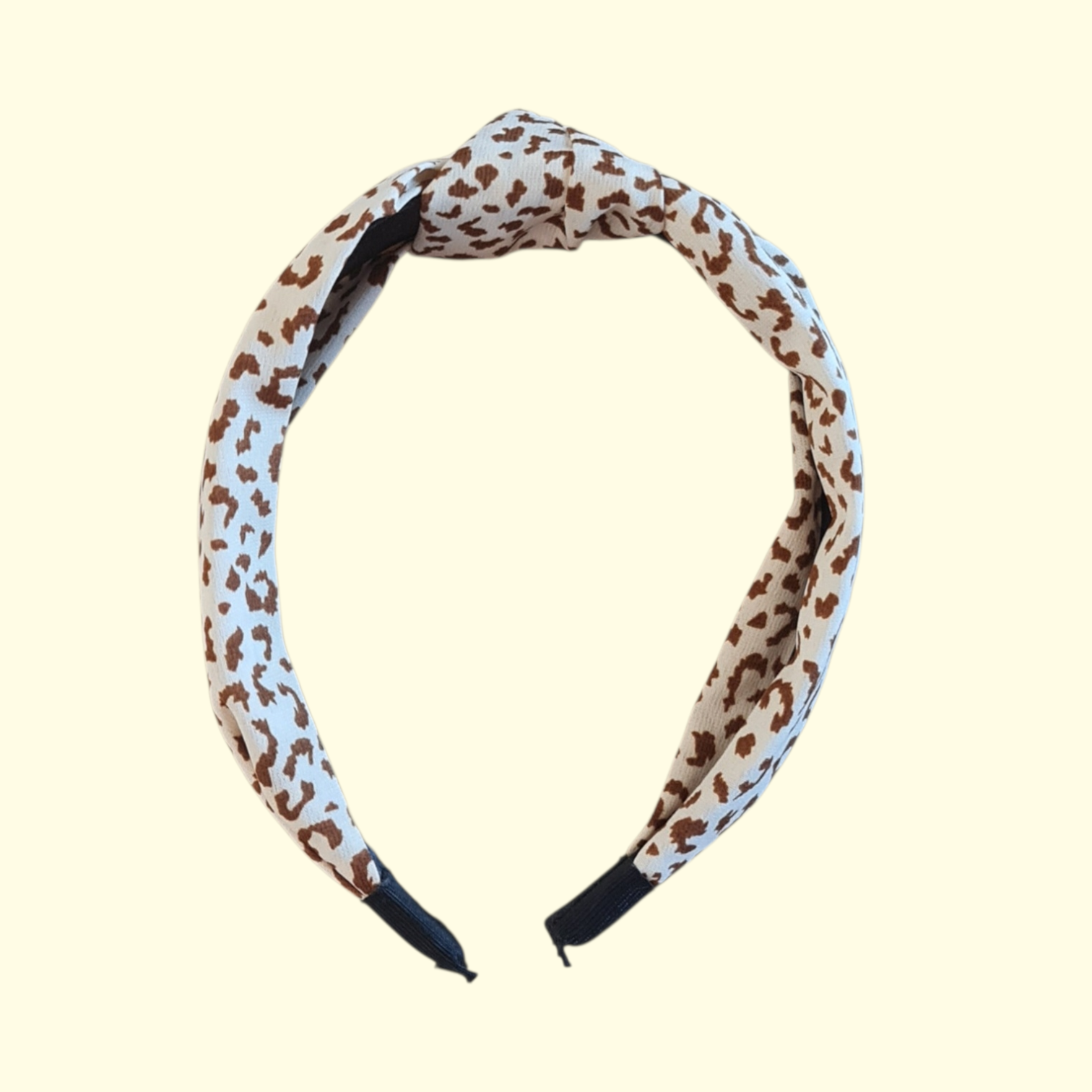 Giraffe Beige Knot Headband