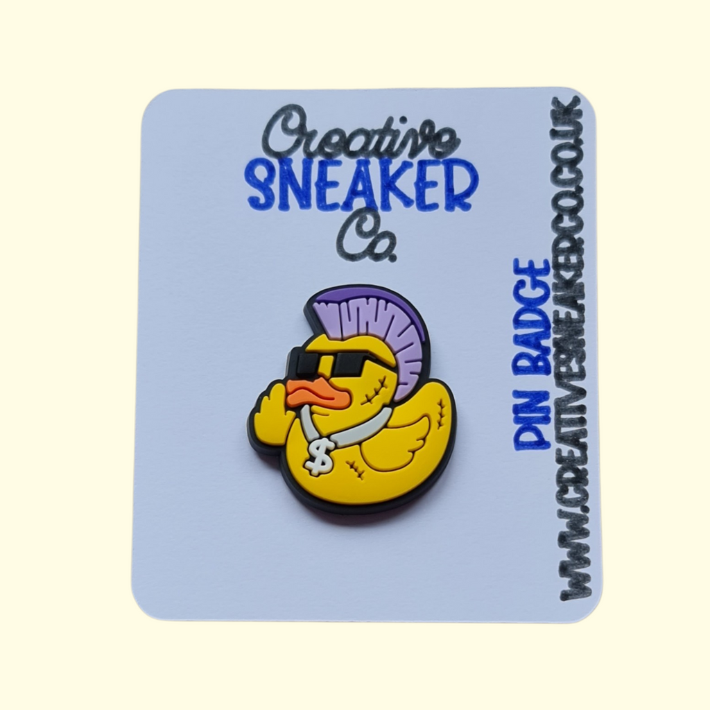 Duck Punk Pin Badge