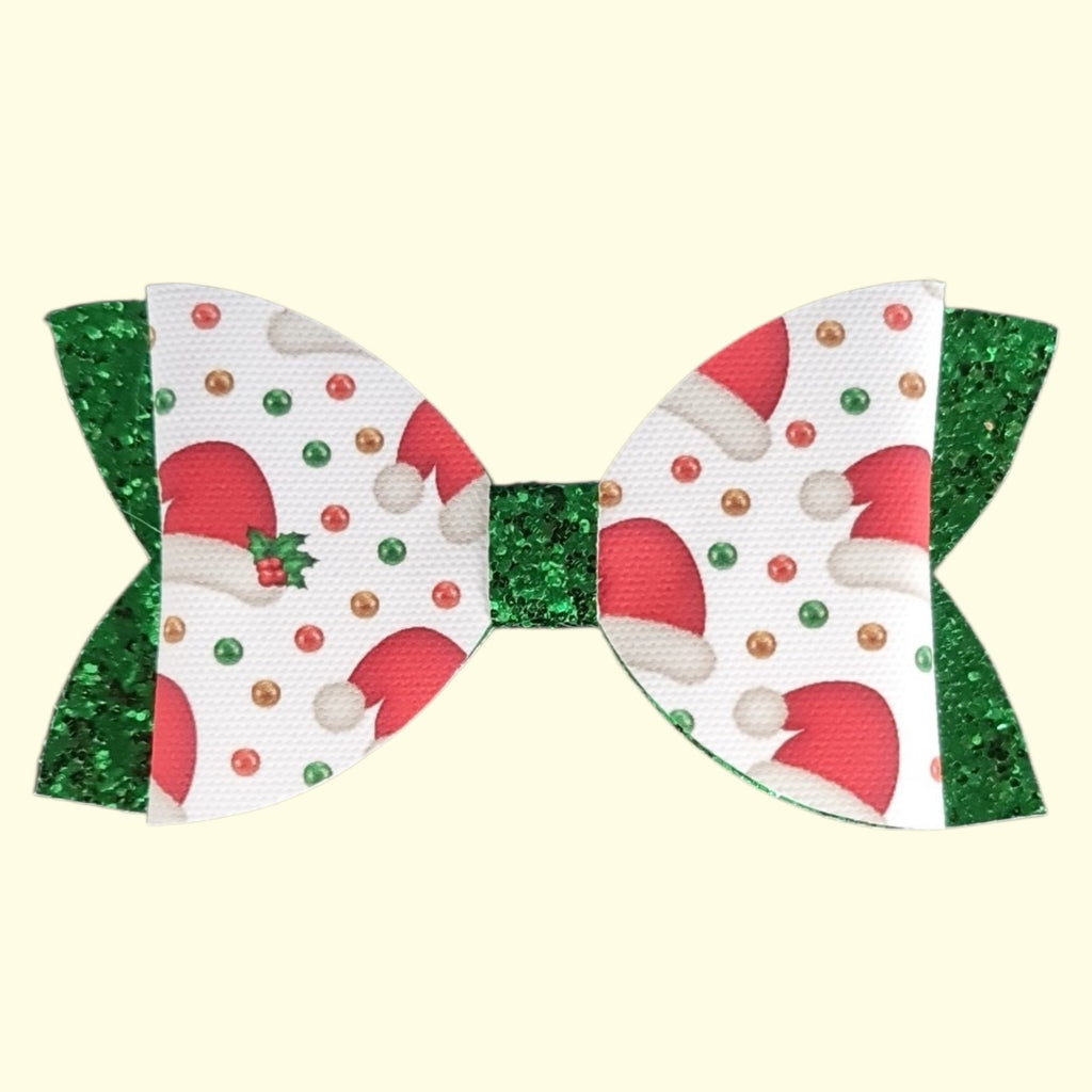 Santa Hat Standard Hair Bow