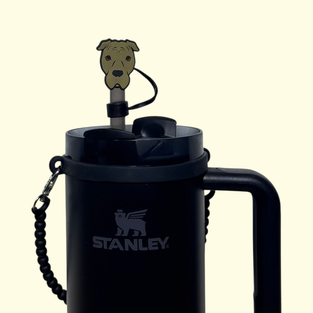 Dog Boxer Straw Topper