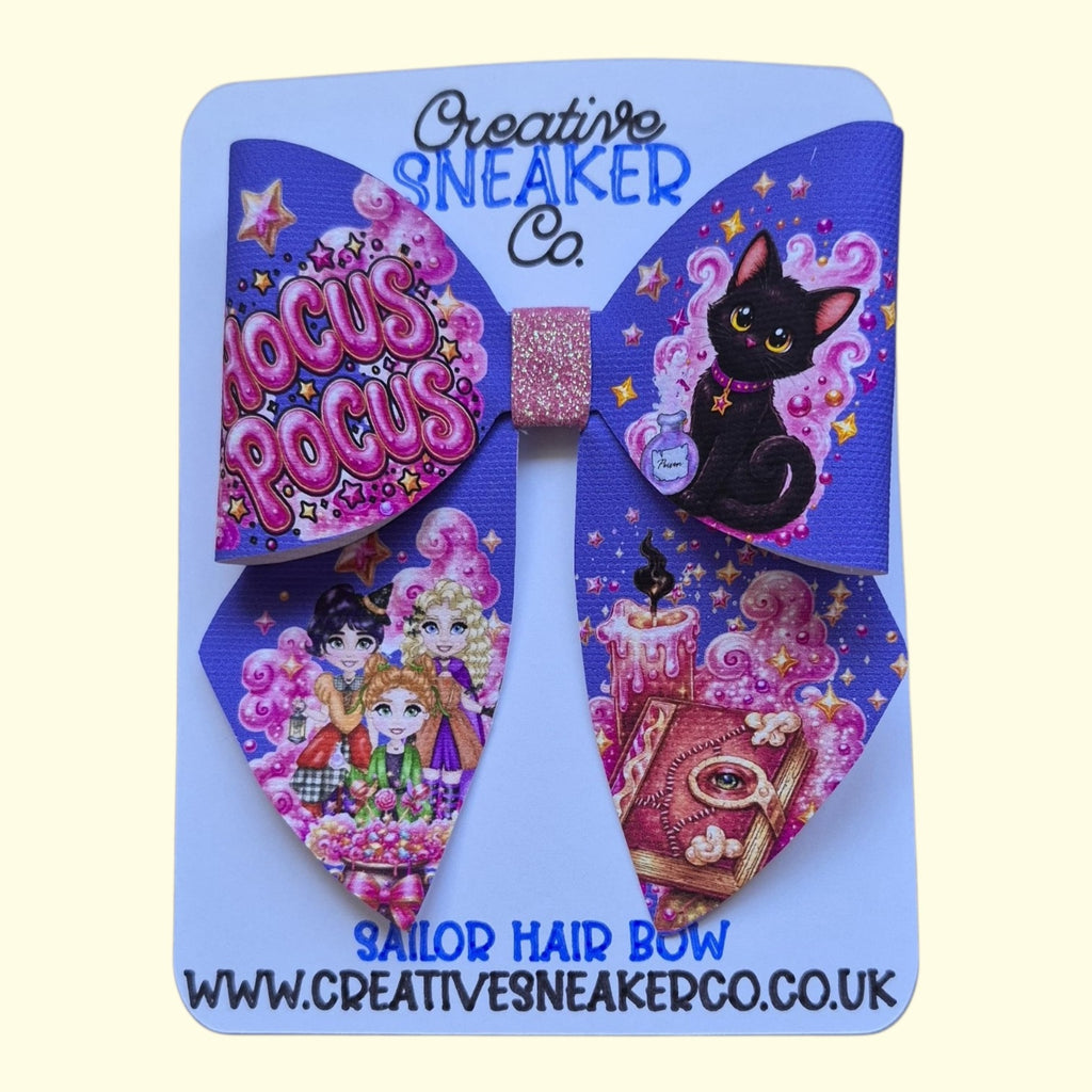 Hocus Pocus Halloween Sailor Hair Bow