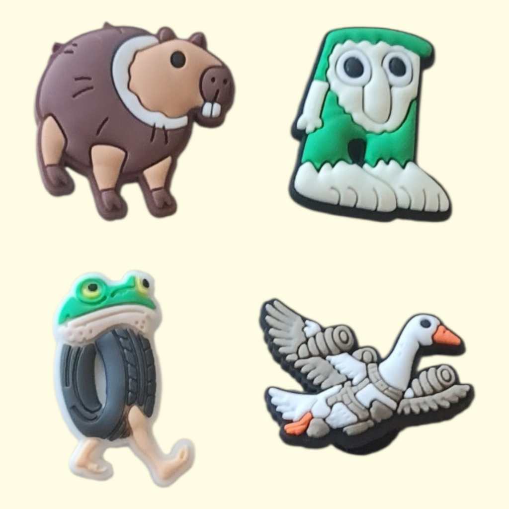Italian Brain Rot Crocs Charms x4