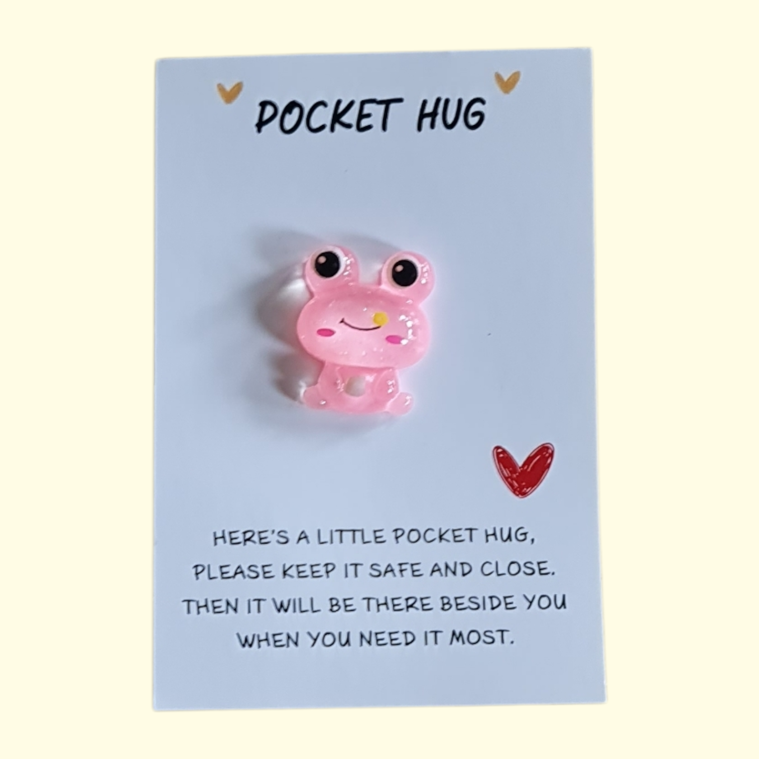Frog Pink Pocket Hug