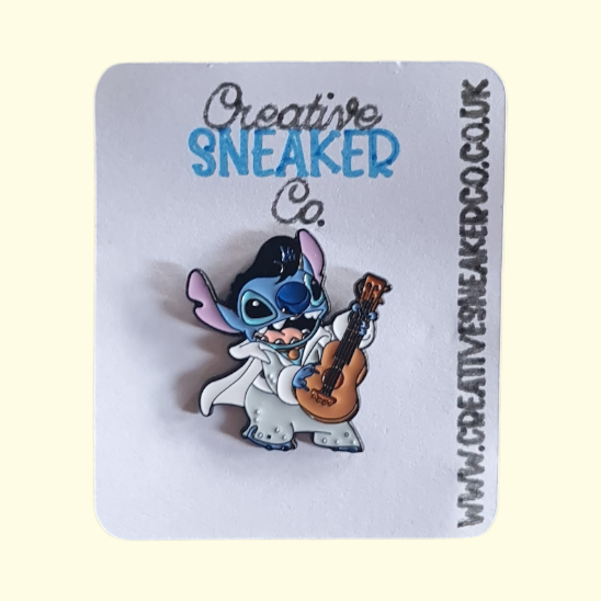 Stitch Elvis Pin Badge