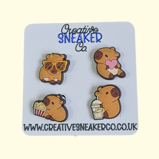 Capybara Crocs Charms x4