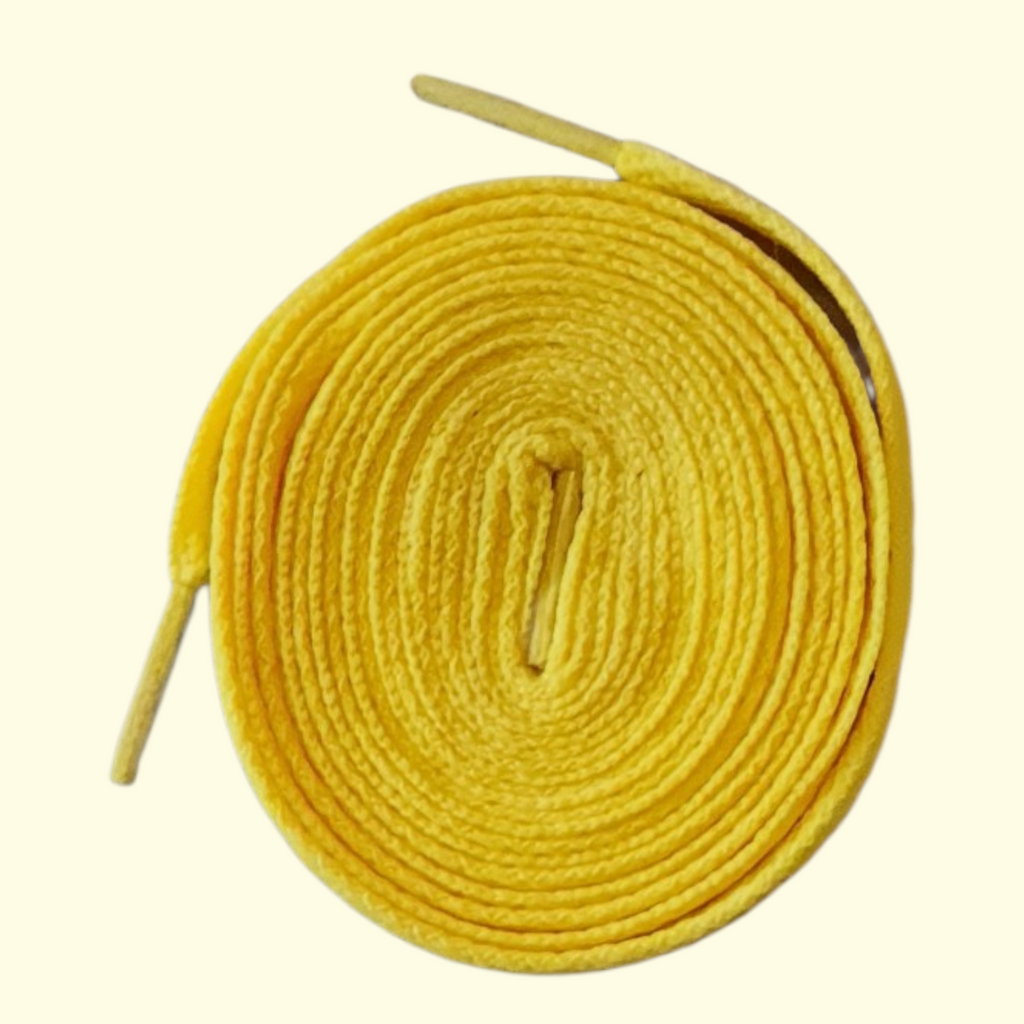 Flat Shoelaces 120cm Yellow