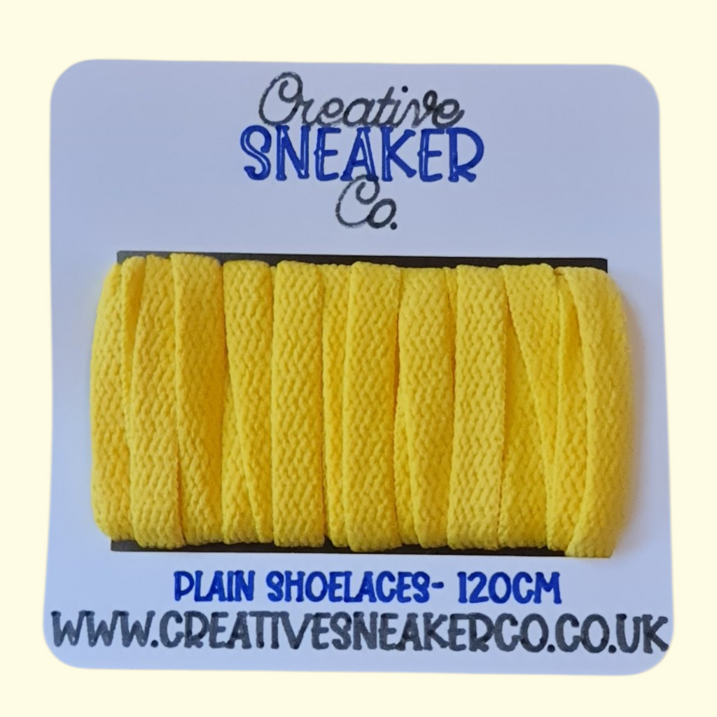 Flat Shoelaces 120cm Yellow