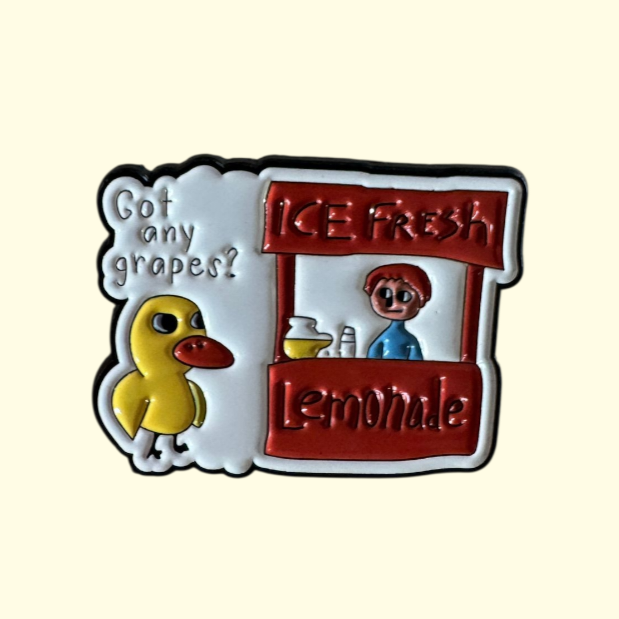 Duck Lemonade Stand Pin Badge
