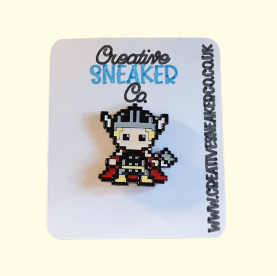 Marvel Thor Blocks Pin Badge