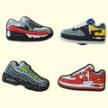 Nike Trainers Crocs Charms x4