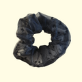 Puff Heart Black Hair Scrunchie