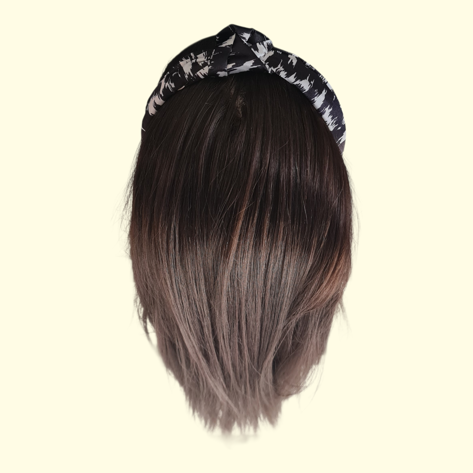Black and White Knot Headband