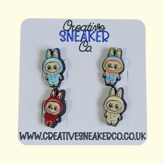 Labubu Big Into Energy Crocs Charms x4