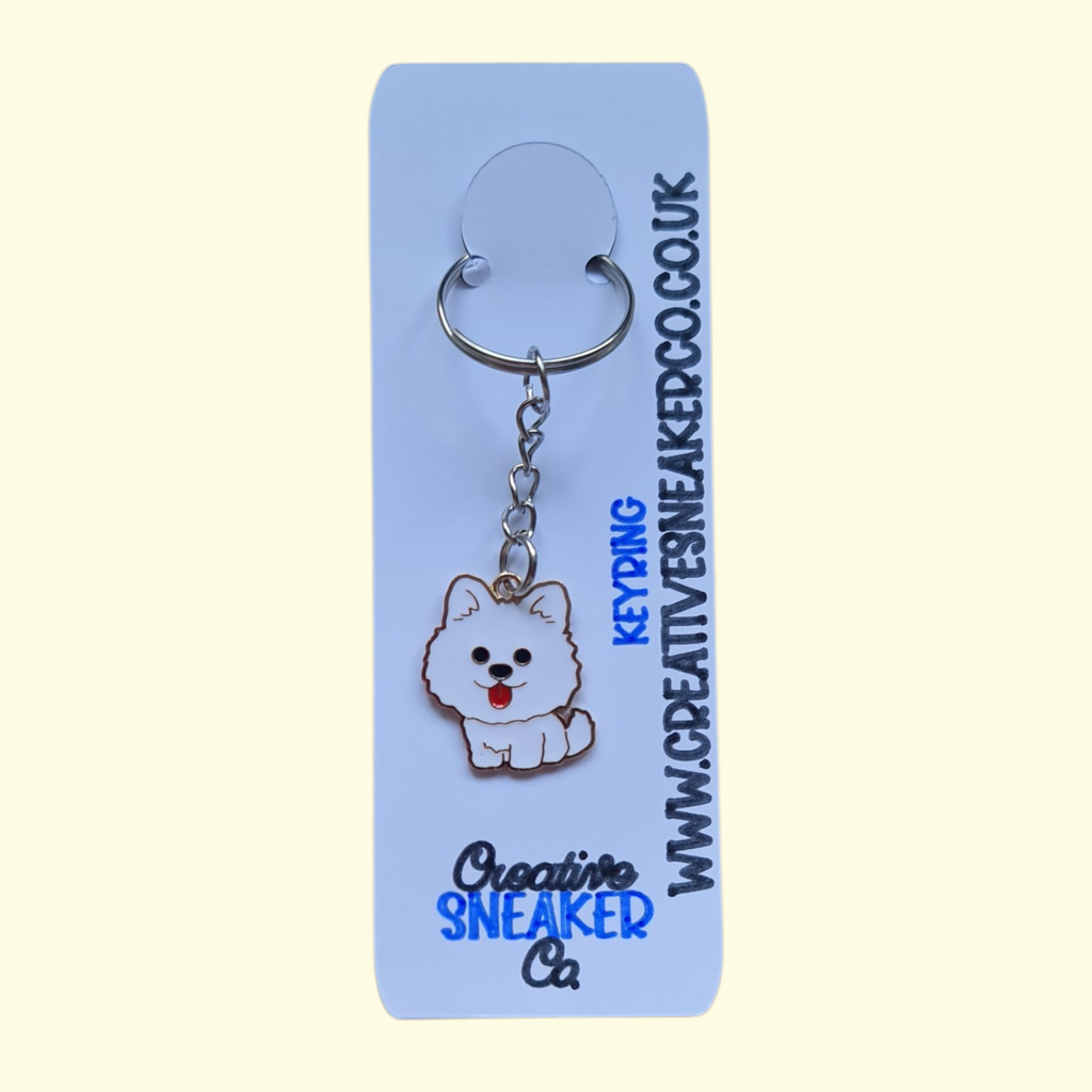 Dog Pomeranian Keyring