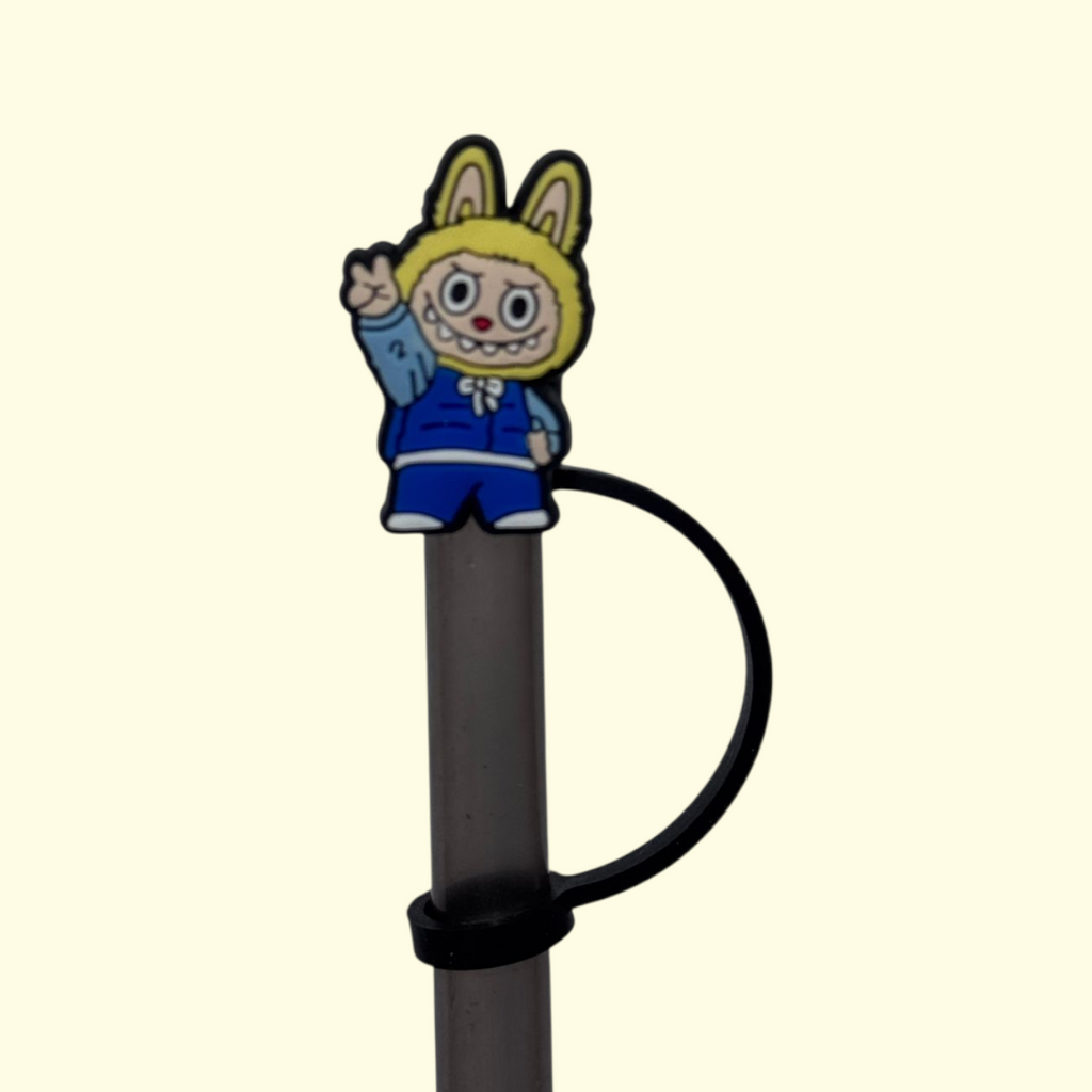 Labubu Peace Straw Topper