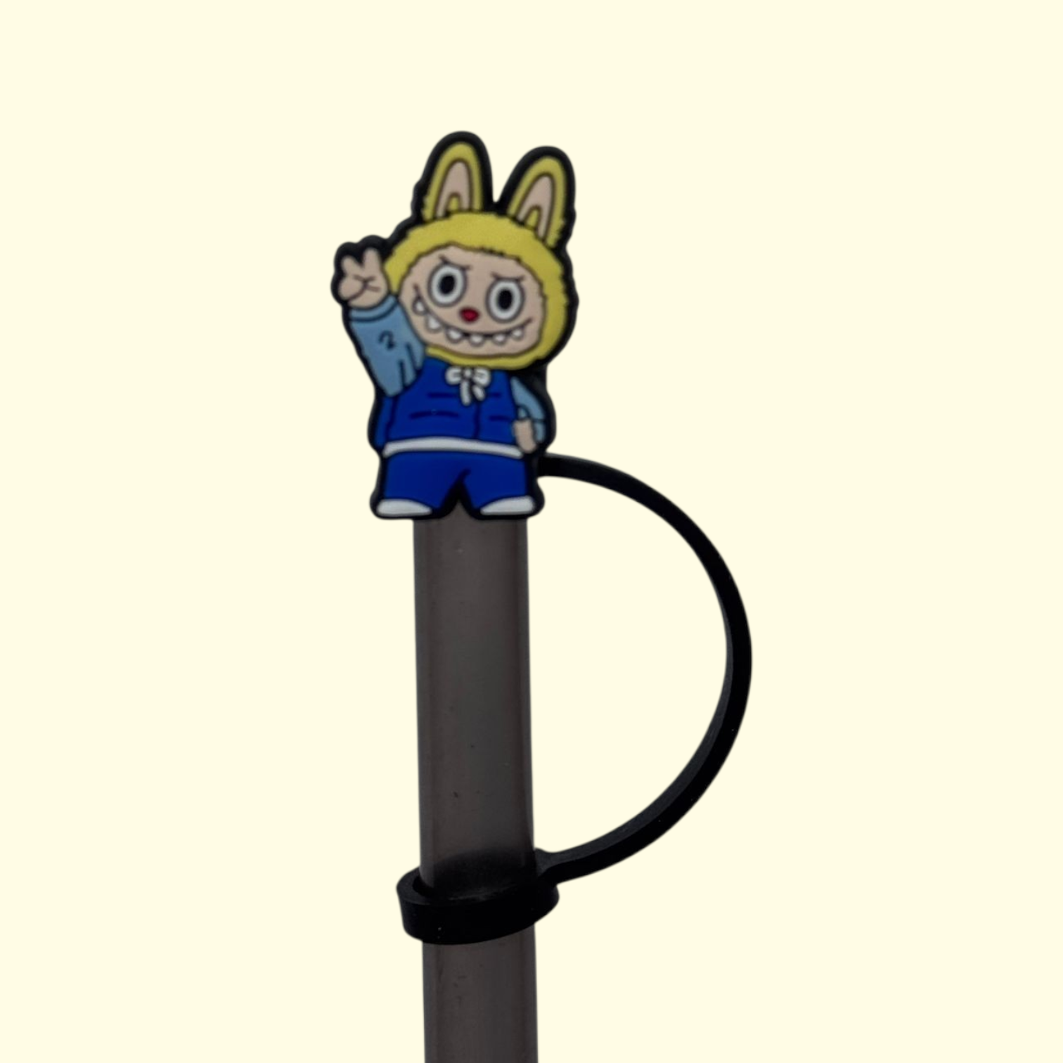 Labubu Peace Straw Topper