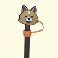Dog Corgi Straw Topper