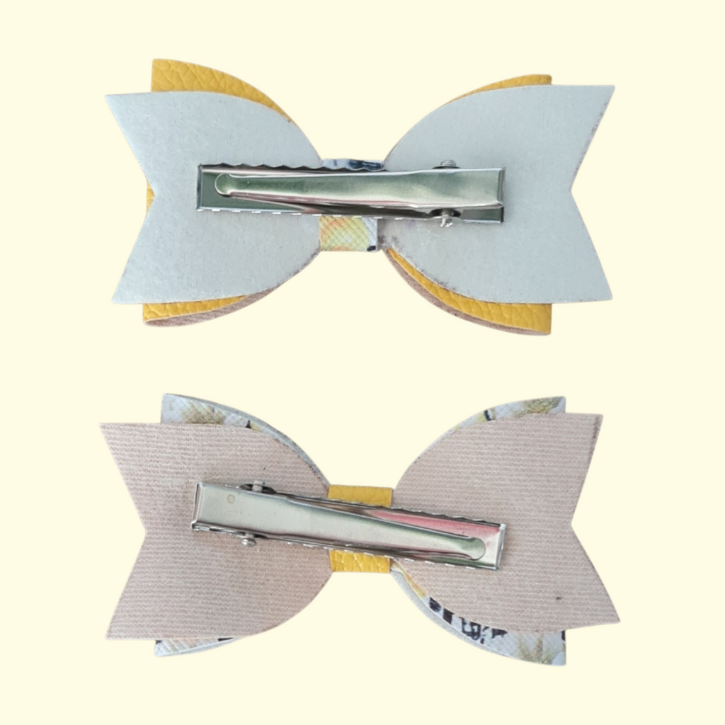 Bumblebee Hair Bow x2